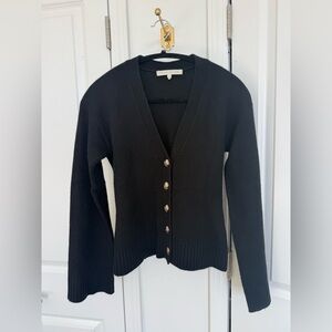 NakedCashmere Black Phoebe Cardigan